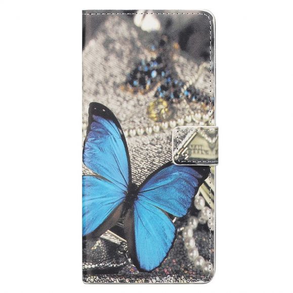 Housse Samsung Galaxy M23 5G Papillon Bleu