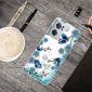 Coque OnePlus Nord CE 2 5G papillons et fleurs bleus