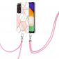 Coque Xiaomi Redmi Note 11 / 11S multicolore motif géométrie à cordon