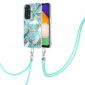 Coque Xiaomi Redmi Note 11 / 11S multicolore motif géométrie à cordon