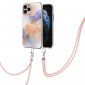 Coque iPhone 11 Pro Max à cordon marbre coloré