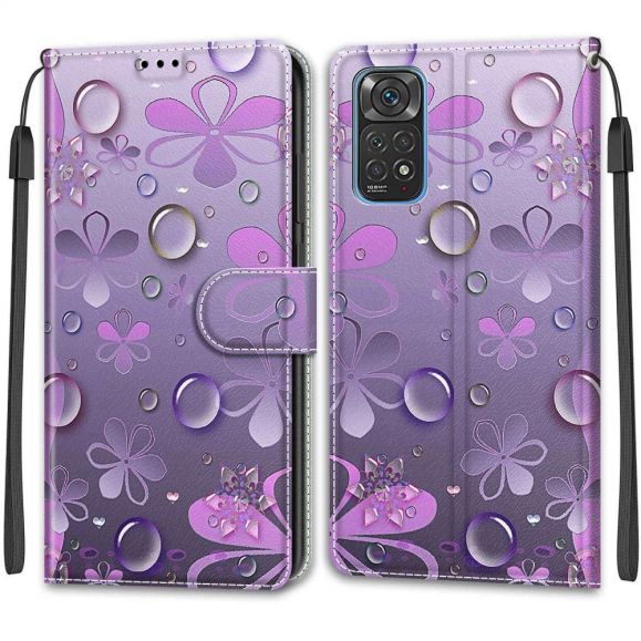 Housse Xiaomi Redmi Note 11 / 11S Illustration fleurs violettes