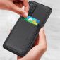 Coque Xiaomi Redmi Note 11 / 11S Fibre de Carbone Porte-cartes détachable