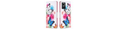 Housse Realme GT Neo 3 papillons et fleurs colorées