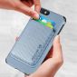 Coque iPhone SE 2022 / 2020 / 8 / 7 Fibre de Carbone Porte-cartes détachable