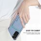 Coque Samsung Galaxy M23 5G Fibre de Carbone Porte-cartes magnétique