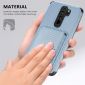 Coque Xiaomi Redmi Note 8 2019 / 2021 Fibre de Carbone Porte-cartes magnétique