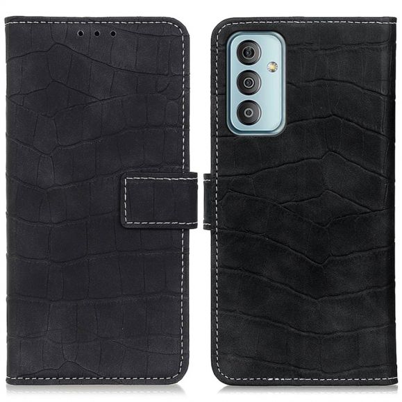 Housse Samsung Galaxy M13 Aspect Croco coutures