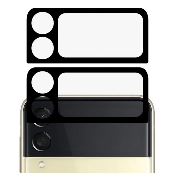 Protections Samsung Galaxy Z Flip 4 en verre trempé pour lentille (2 pièces) - Noir