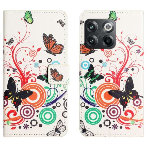 Housse OnePlus 10T 5G Papillons Rétro