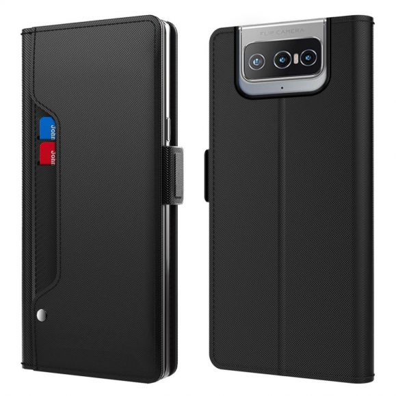 Housse Asus Zenfone 8 Flip premium porte cartes avec miroir