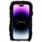 Coque iPhone 14 Pro Max Fausse Fourrure Coeur