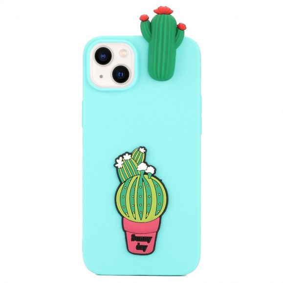 Coque iPhone 14 Silicone Cactus 3D