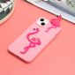 Coque iPhone 14 Silicone Flamant Rose 3D