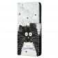 Housse iPhone 14 chats noir et blanc