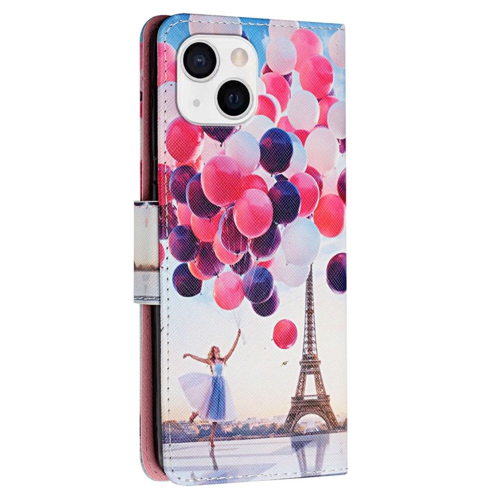 Housse iPhone 13 Pro Max Tour Eiffel Fille Ballon