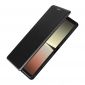 Housse Sony Xperia 5 IV simili cuir fibre de carbone