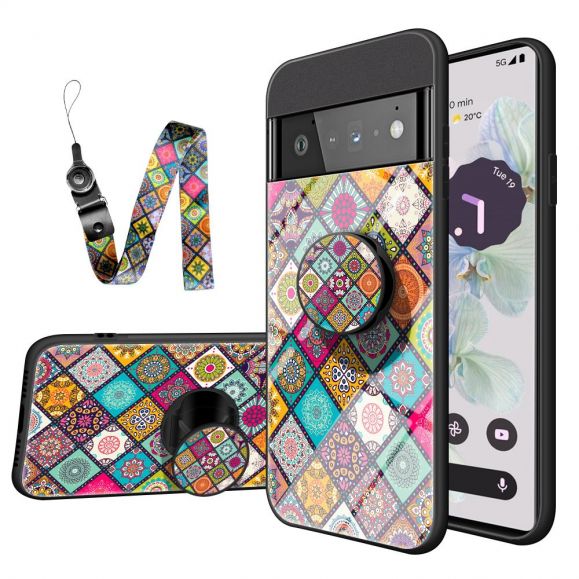 Coque Google Pixel 7 Pro Kaleidoscope Mandala avec support