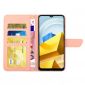 Housse Xiaomi Poco M5 Illustration Papillon et Fleurs à Sangle