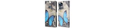 Housse Xiaomi 12T / 12T Pro Papillon Bleu