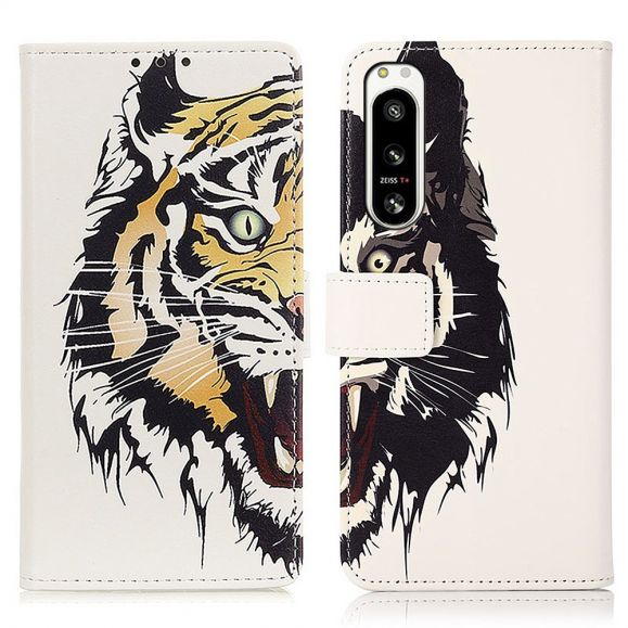 Housse Sony Xperia 5 IV Tigre féroce