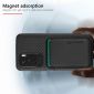 Coque Xiaomi Mi 11i / Poco F3 Fibre de Carbone Porte-cartes détachable