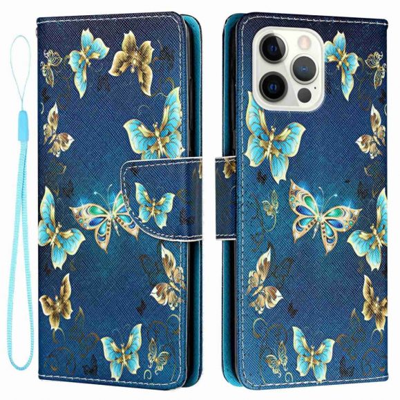 Housse iPhone 14 Pro Max Papillons volants