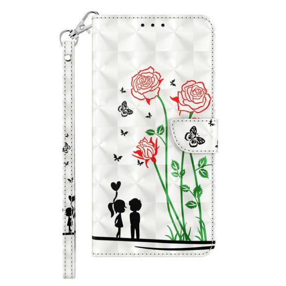 Housse Sony Xperia 10 IV Illustration Couple et Fleurs