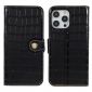 Housse iPhone 14 Pro Cuir véritable aspect croco