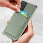 Coque Samsung Galaxy A13 Fibre de Carbone Porte-cartes détachable