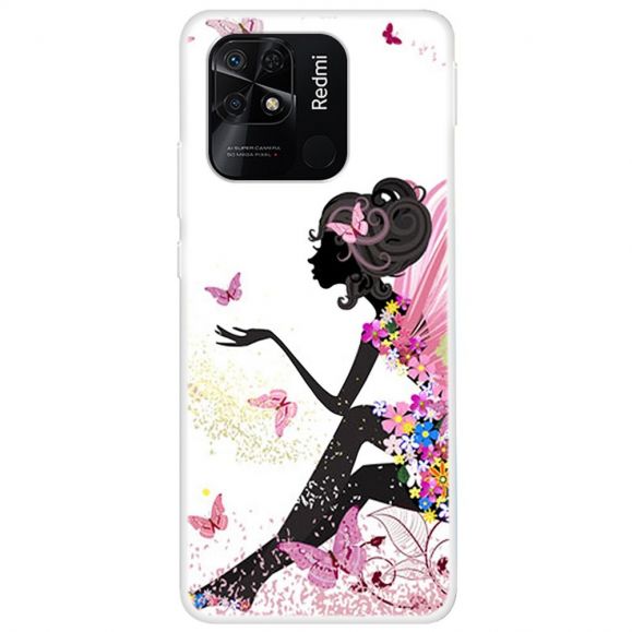 Coque Xiaomi Redmi 10C Femme Papillon