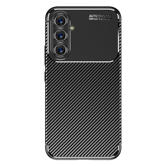 Coque Samsung Galaxy A54 5G style fibre de carbone - noir