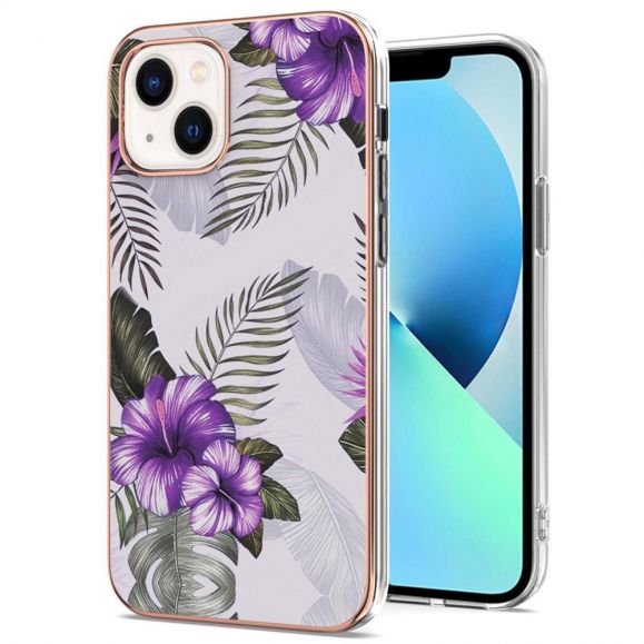 Coque iPhone 15 Fleurs Exotiques