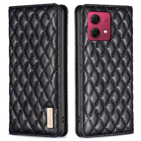 Flip Cover Moto G84 5G Matelassé BINFEN