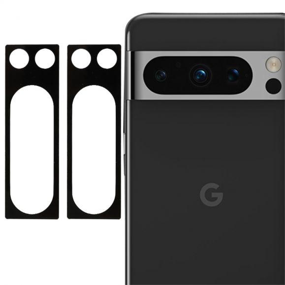 Protections Google Pixel 8 Pro en verre trempé pour lentille (2 pièces) - Noir