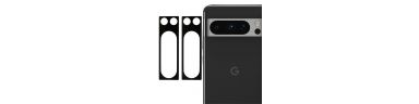 Protections Google Pixel 8 Pro en verre trempé pour lentille (2 pièces) - Noir