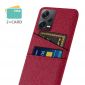 Coque Xiaomi Redmi Note 12 Pro Plus Tissu Porte-Cartes