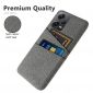 Coque Xiaomi Redmi Note 12 Pro Plus Tissu Porte-Cartes