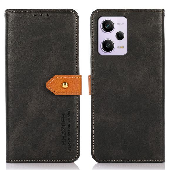 Housse Xiaomi Redmi Note 12 Pro Plus KHAZNEH Bicolore simili cuir