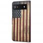 Housse Google Pixel 6a Drapeau Américain Vintage