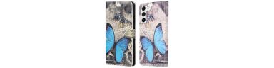 Housse Samsung Galaxy S23 Plus Papillons Bleus
