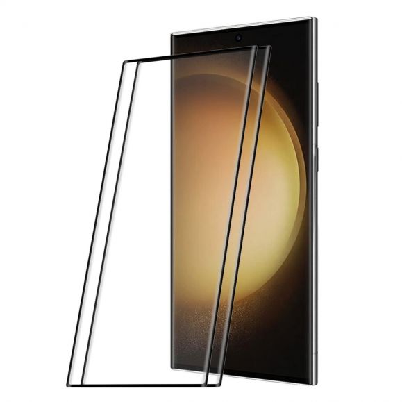 Protections d'écran Samsung Galaxy S23 Ultra en verre trempé Full Size (2 pièces)