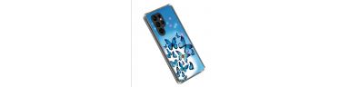 Coque Samsung Galaxy S23 Ultra Papillons Bleus