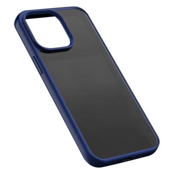 Coque iPhone 15 Pro effet mat avec lanière