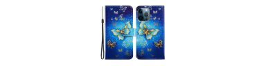 Housse iPhone 15 Pro Golden Butterfly