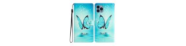 Housse iPhone 15 Pro papillon scintillant