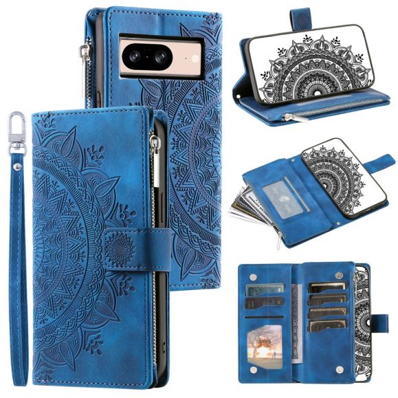 Housse Google Pixel 8 Mandala Porte-Cartes