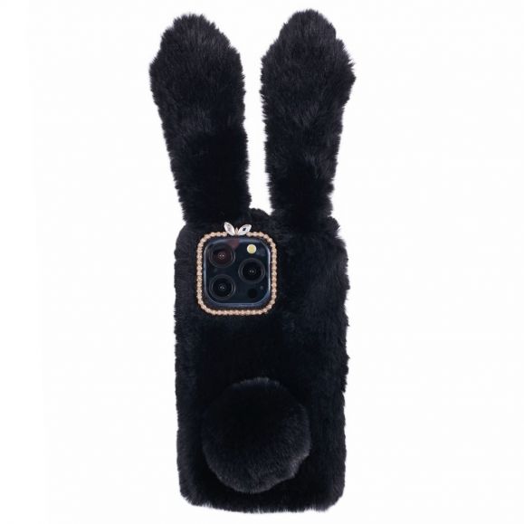 Coque iPhone 15 Pro Lapin Fausse Fourrure