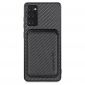 Coque Samsung Galaxy S20 FE Fibre de Carbone Porte-cartes détachable