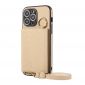 Coque iPhone 14 Pro Cuir avec Porte-Cartes et Bandoulière